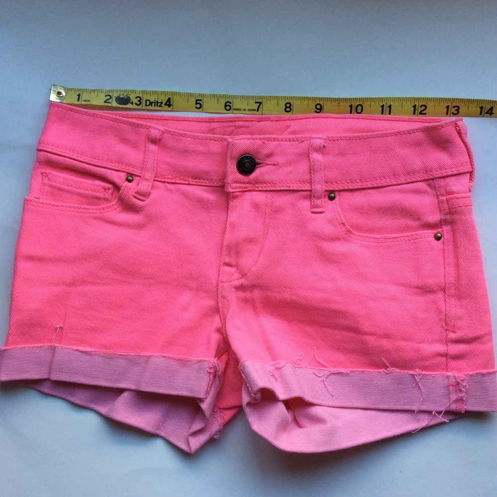 Delia*s Pink Shorts 5 Pockets with cuff hem